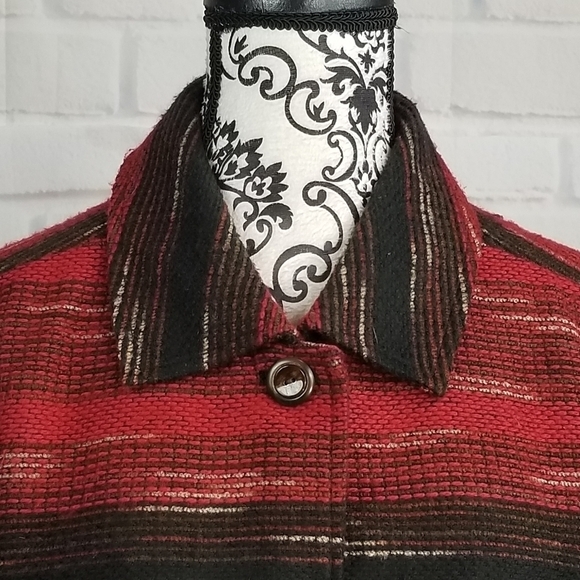 Coldwater Creek button front geo print jacket - Picture 8 of 10